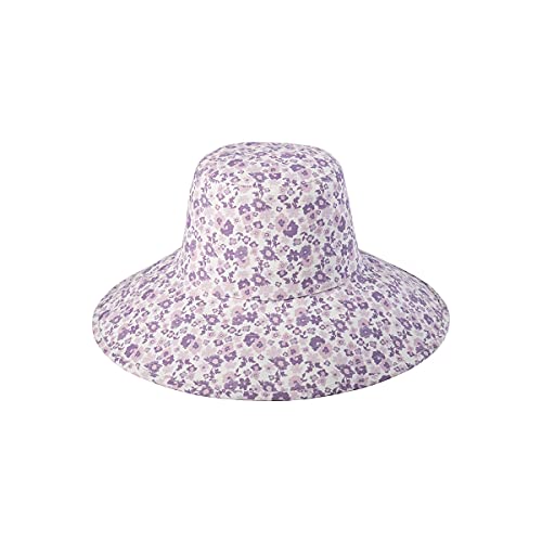 Lack Of Color Women's Wide-Brimmed Cotton Canvas Holiday Bucket Hat (Violet Bloom, Small/Medium) #TOP6