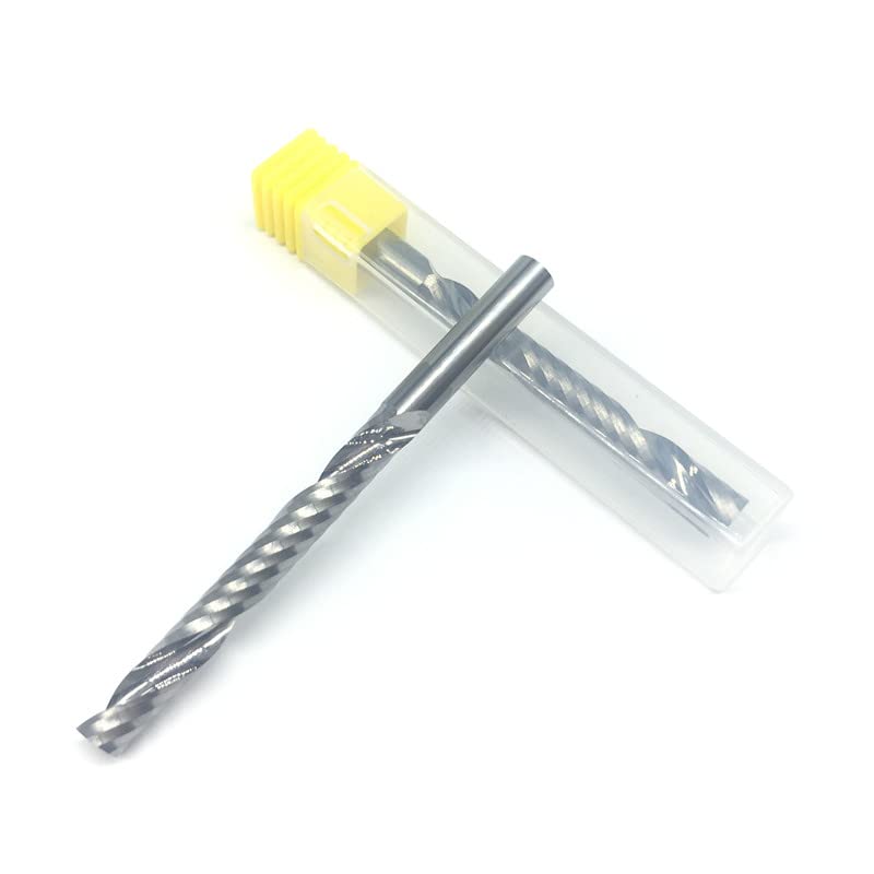 1PC One Flute D6x50 6mm 50mm Long Wood Milling Cutter PVC Carbide Engraving Cutters CNC Router Bits Acrylic