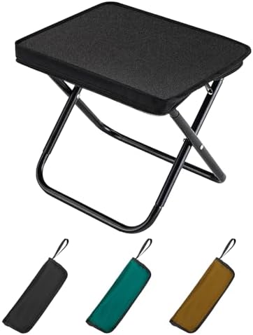 Tabouret Pliable Portable Bois De Teck 40x32x45 Cm - Jardin, Camping, Plage Et Voyage