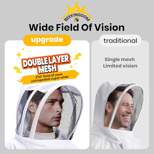 Beekeeper Suit for Men & Women - Sting Proof Ventilated Hood & Gloves, Full Body Protection for Beekeeping, Wasp & Hornet Suits, Durable Bee Suits for Men/Women (XXL-5'11"-6'3") - Image 3