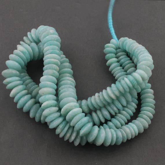 Perles amazonite rondelles de qualité supérieure pour joaillerie fine LKBEADS SB3705