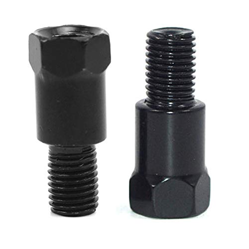 SEMIMO Motorcycle Mirror Mount Adapter Height adjustment Screw Rearview Mirrors Thread diameter Converter 10mm RH to 8mm RH(2Pcs)