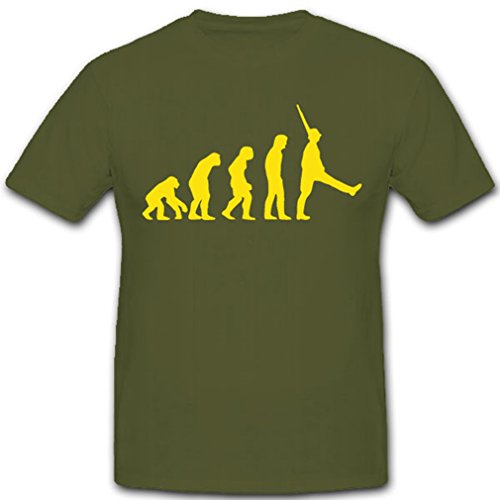 T-shirt homme évolution evo singe pierre humour vert taille S #7965