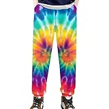 Renewold Kids Pull-on Jogger Sweatpants, Tie-dye Casual Pants for Music Festivals Tourism Party, Sport Clothing for Basketball Softball Soccer, Boys Girls Sweatpants