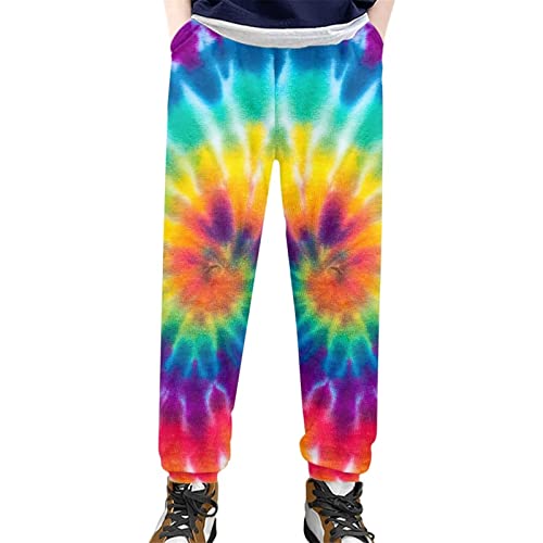 Renewold Kids Pull-On Jogger Sweatpants, Tie-Dye Casual Pants For Music Festivals Tourism Party, Sport Clothing For Basketball Softball Soccer, Boys Girls Sweatpants #TOP12