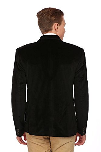 Image of WINTAGE Men's Velvet Two Buttoned Notch Lapel Party Coat Blazer-4 Colors