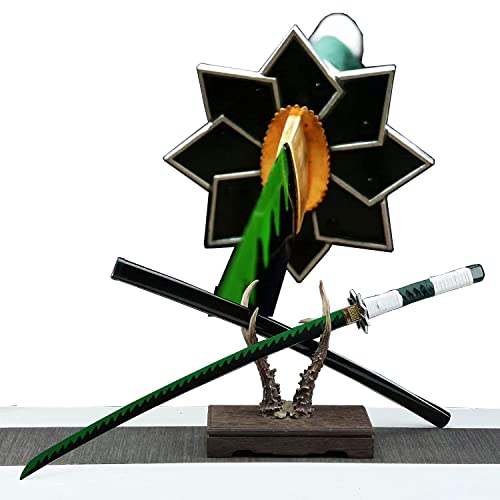 Japanese Anime Sword, Handmade 1045 Carbon Steel Samurai Katana, Full Tang Handmade Japanese Sword, Sharp Cosplay, Demon Slayer Katana,Real Weapons (Shinazugawa Sanemi Knife)