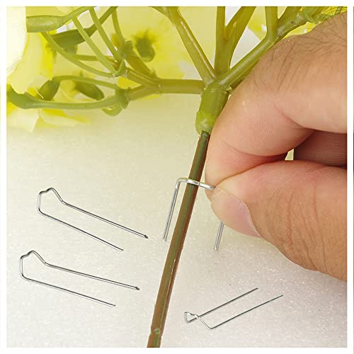 image for ZUOFANG 150Pcs Floral U Shaped Pins, 1.8 Inch Greening Pins for Foam W