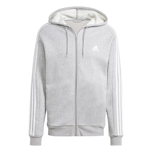 Image of adidas mens Essentials Fleece 3-stripes Full-zip