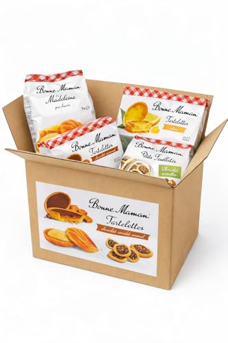 Colis Gourmand Bonne Maman – Assortiment Biscuits & Tartelettes – 4 Références – Idée Cadeau & Pause Café