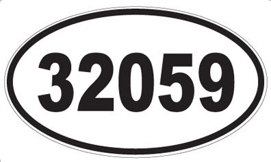 US Decal, Inc. Number 32059 Oval Sticker