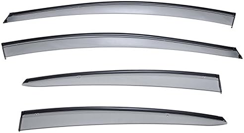 WellVisors Window Visors Wind Deflectors Compatible with Hyundai Elantra Sedan 2011-2016 with Black Trim Rain Guards 3-847HY001