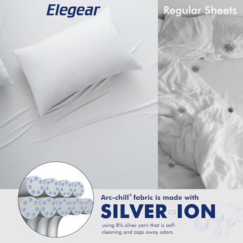 Image of Elegear Cooling Blankets for Hot Sleeper Throw, Arc-Chill 3.0 Cool Fiber with Silver Ion for Sensitive Skin, Ultra Lightweight Breathable Summer Cold Blanket for Home Bed Couch Office Camping, Gray