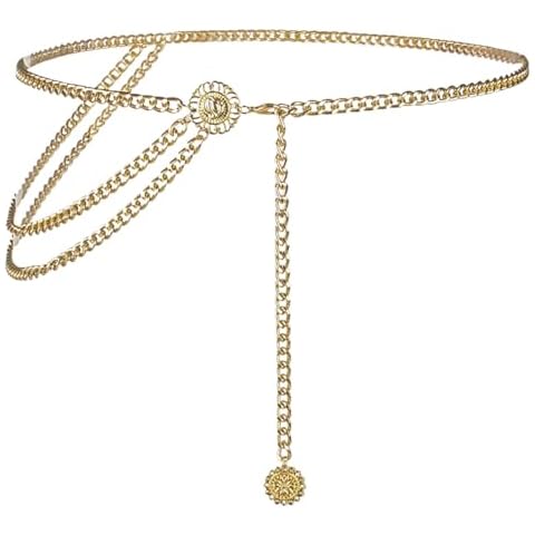Gold Chain Adjustable Waist Belt for Women Cover