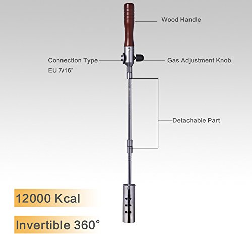 All Splendid Outdoor Blow Torch-Garden Torch-Weeds Killer-Burner Blaster-Outdoor Blow Torch-Weed Burner-With Anti Flare System-With An Adapter #TOP6