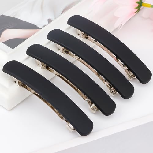 Atoden Hair Clip, Black Matte Barrettes For Women 4Pcs thumb #6