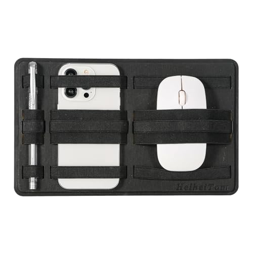 HeheiTom Reusable, adhesive portable organizing laptop, cable backpack Computer accessories Office and home desktop management solutions teacher, student, birthday Christmas Black (A)2