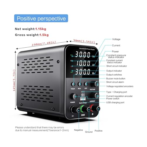 Alimentation CC variable 30V 10A pour tests de laboratoire - 3