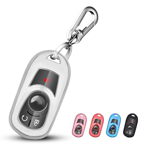 Coque pour clé Buick Verano et Regal protection en argent pour boîtier 2 à 5 boutons