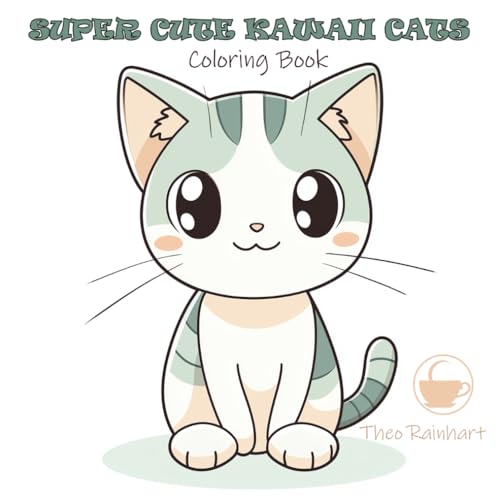 Cute and Kawaii Cats Coloring Book for relaxation: Coloring book with bold and easy designs for kids and adults image 2