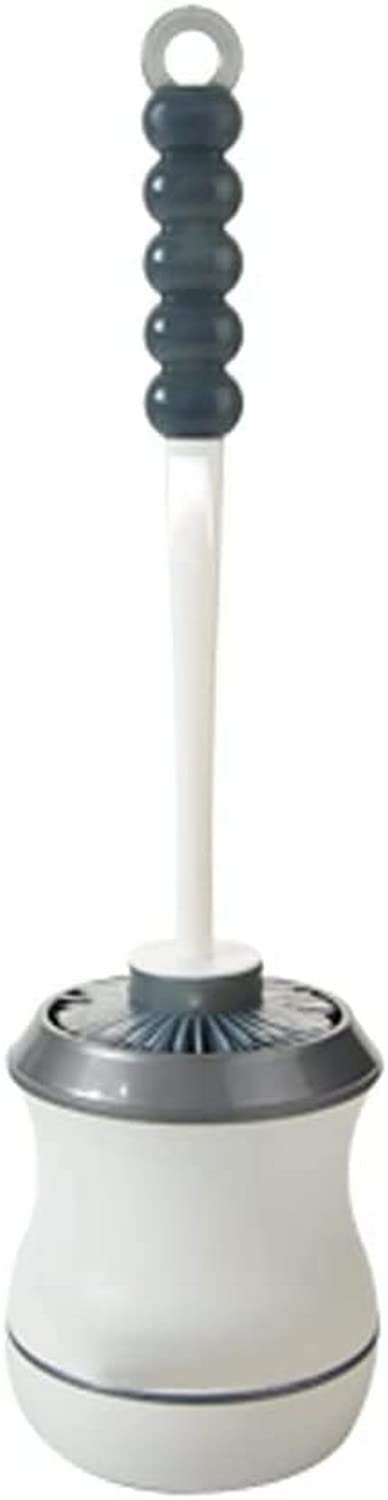 Moderno set di scopino per WC in silicone, supporto creativo in plastica, ecologico, accessori per la casa, design salvaspazio per una facile conservazione