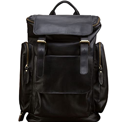 Sac a dos en cuir pour hommes fini le manque de place noir