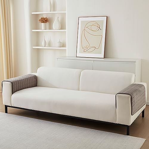 SHANNA Thick Rabbit Plush Sofa Cover 1 2 3 Seater, 2024 New Universal Non-Slip Corner Sofa Cover L Shape Super Soft Faux Fur Sofa Slipcovers for Living Room(Grey, 70 * 70cm Armrest or Backrest)
