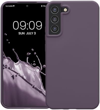 kwmobile Case Compatible with Samsung Galaxy S22 Plus Case - TPU Silicone Phone Cover with Soft Finish - Pale Iris — view 7