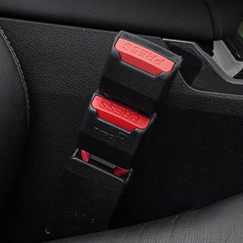 Anschnaller Adapter Auto Gurtadapter Stecker VerläNgerung, Gurtschloss Adapter, Anschnaller Verlängerung Autogurt Stecker, grau Gurtschloss Adapter für LKW Pkw Transporter (002 2pcs 、shchwarz)