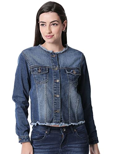 Image of HIGH STAR Women's Standard Length Solid Denim Jacket