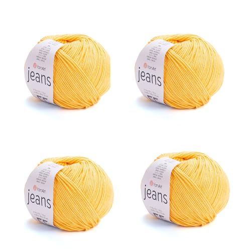 Image of YarnArt Cotton Blend Amigurumi Yarn - Cotton Acrylic Blend Yarn for Knitting & Crochet, Soft & Durable Yarn for Amigurumi, Baby Items and Garments
