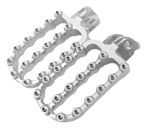 CNC-gefräste Fußrasten for KTM 390, 690, 790, 890, 950, 990, 1090, 1290, Adventure, S/R, SMC/R, SMT und SMR (2002–2022)(Silver)