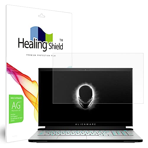 Muellery Healingshield スキンシール液晶保護フィルム Screen Protector Anti-Fingerprint Anti-Glare Matte Film Compatible with Dell Alienware M17
