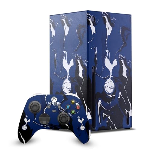 Xbox Series X Skin Tottenham Hotspur F.C. Autocollant Console Jeu Manette Logo Marbre