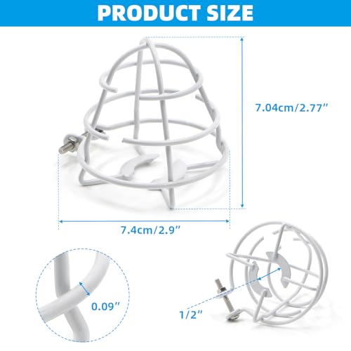 (18 Pack) 1/2" Fire Sprinkler Head Cage Guard Protector Fire Extinguishing System Sprinkler Bracket White by Ciao Stilista - Image 2