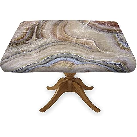RenteriaDecor Onyx Marble Tablecloth Cover