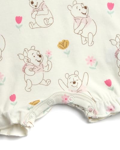 Disney Baby Girls Romper - 2 Pack Ruffled Short Sleeve Baby Jumpsuit Romper - Cozy Baby Clothes for Girls (Newborn/Infant)3