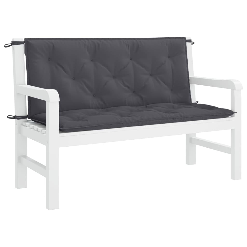 vidaXL Cuscino per dondolo in tessuto grigio antracite 120 cm