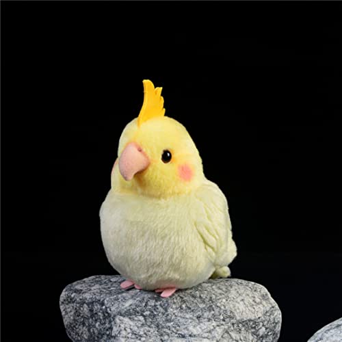 Perroquet en peluche jaune simulation oiseau mignon - 4