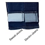 Herren Sweat-Jeans - Regular-Fit Straight-Cut - Stretch Washed Denim-Look - Jeans-Hose – Bild 5