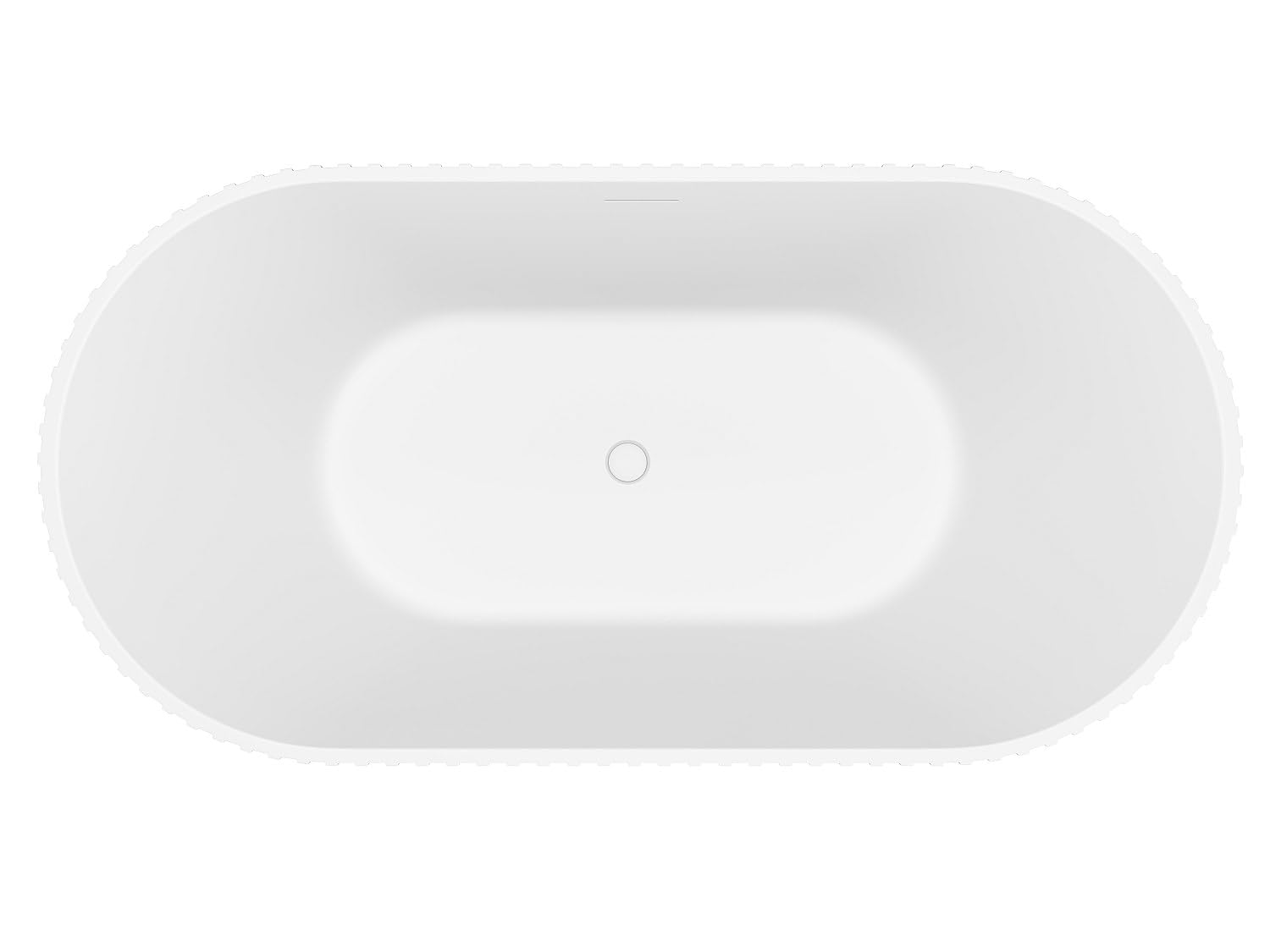 Vente-unique - BaÒera exenta de acrÌlico - Blanco mate - 220L - 150 x 75 x 58 cm - ALIENA