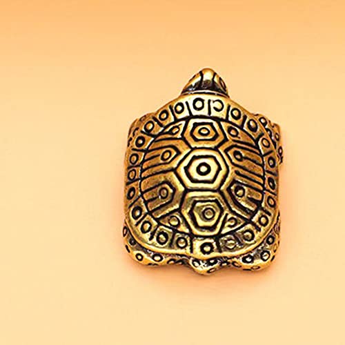 Alhbejt AT-TS-BRS02GN Brass Turtle Brass Tortoise Statue Figure Home Office Decorative Ornament Collectible thumb #5