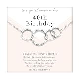 HOPE LOVE SHINE 40th Birthday Necklace – Fashion...