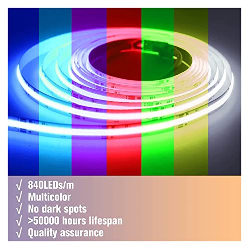 Bande LED COB RVB 24V flexible à intensité variable avec rendu RA90 - 6