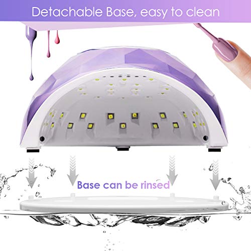 Janolia Uv Nail Lamp, 86W Uv Led Nail Dryer With 4 Timer Setting, Professional Uv Led Light For Gel Nail Polish, Automatic Sensor And Over-Temperature Protection (Plated Green) #TOP7