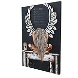 Angel Wing Abstract Canvas Print Wall Art Painting On The Darkest Days Inspirational Angel Motivational Words Wall Decor Beauty Decorative Painting Corridor Wall Painting Ready To Hang(12x18 In).