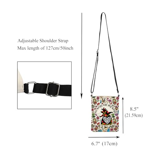 CMNIM Alice Inspired Crossbody Bag Queen of Red Hearts Gift Alice Fairy Tales Fan Gifts All Ways are My Ways Crossbody Purse2