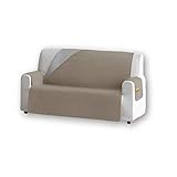 🛋️ Cómodo y sencillo: Funda de sofá de microfibra acolchada, que da una sensación suave, muy cómoda pero que sigue protegiendo el mueble. Tienen doble cara, y se pueden colocar en el sofá por cualquiera de los lados, según el color que mejor se adapte a tu decoración o que prefieras en cada momento.