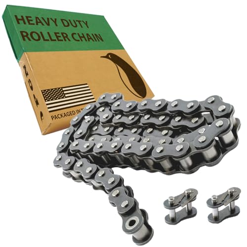 PGN #180 Heavy Duty Roller Chain - 10 Feet + 2 Free Connecting Links - #180H