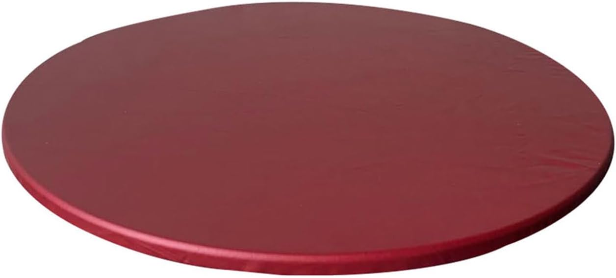 Polyester Tablecloths Tablecovers Round Table Cloth Home Hotel Restaurant Party Multicolour Waterproof Table Covers WineRed Round 140cm